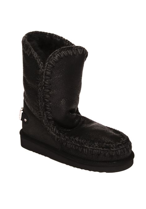 Black eskimo 24 lather boot MOU | ESKIMO 24 RHINESTONES101037B-CBK